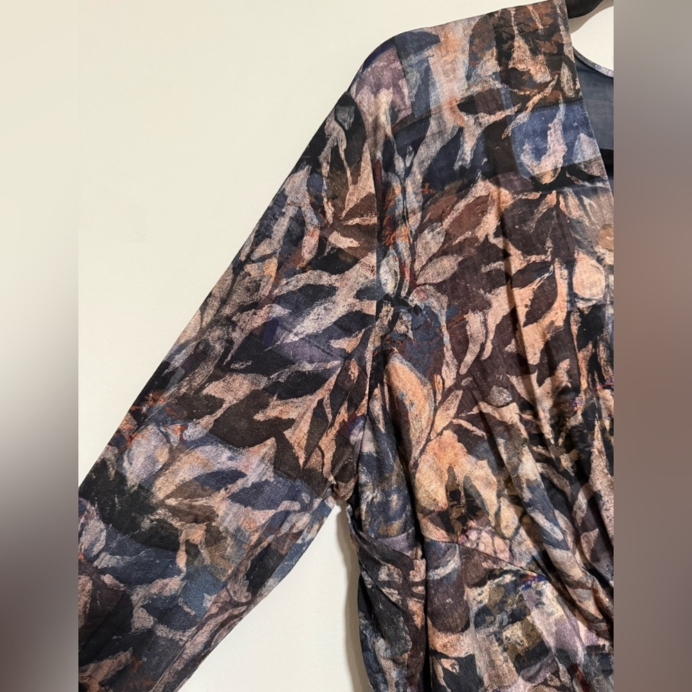 Peruvian Connection Patterned Faux Wrap Dress Siz… - image 5